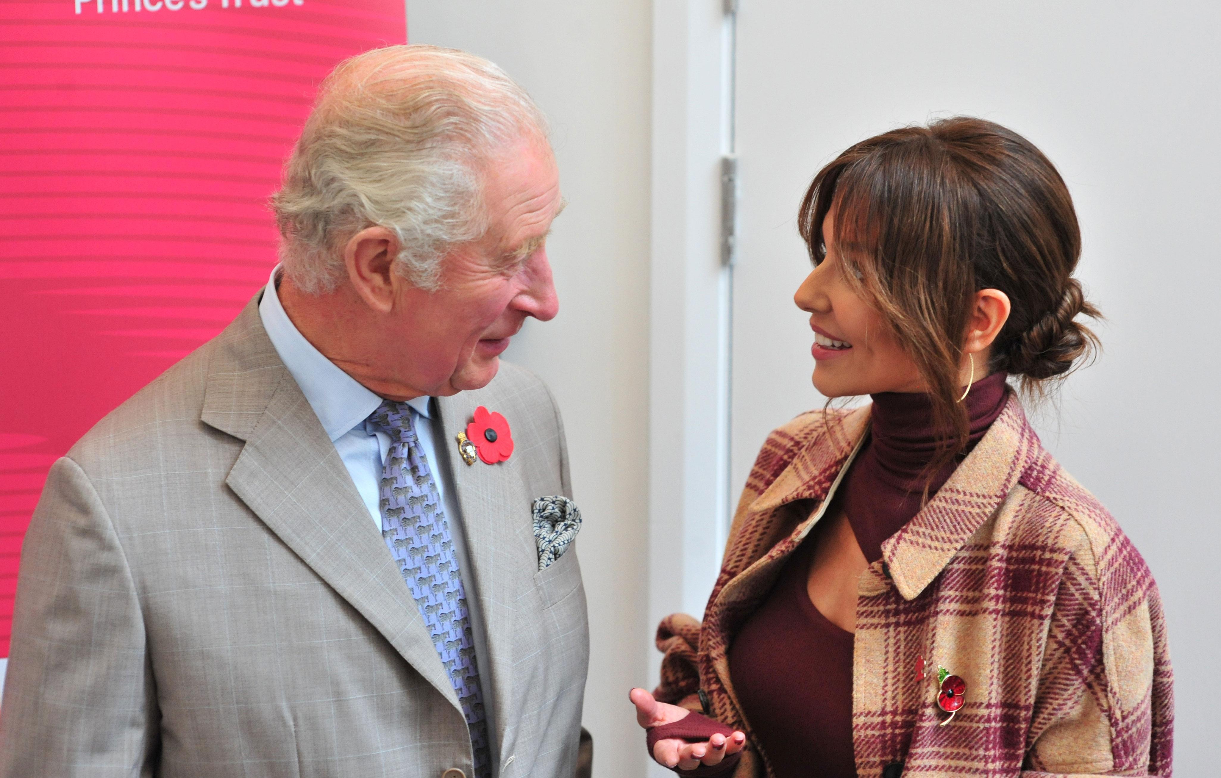 prince charles and cheryl tweedy visit cheryls trust centre