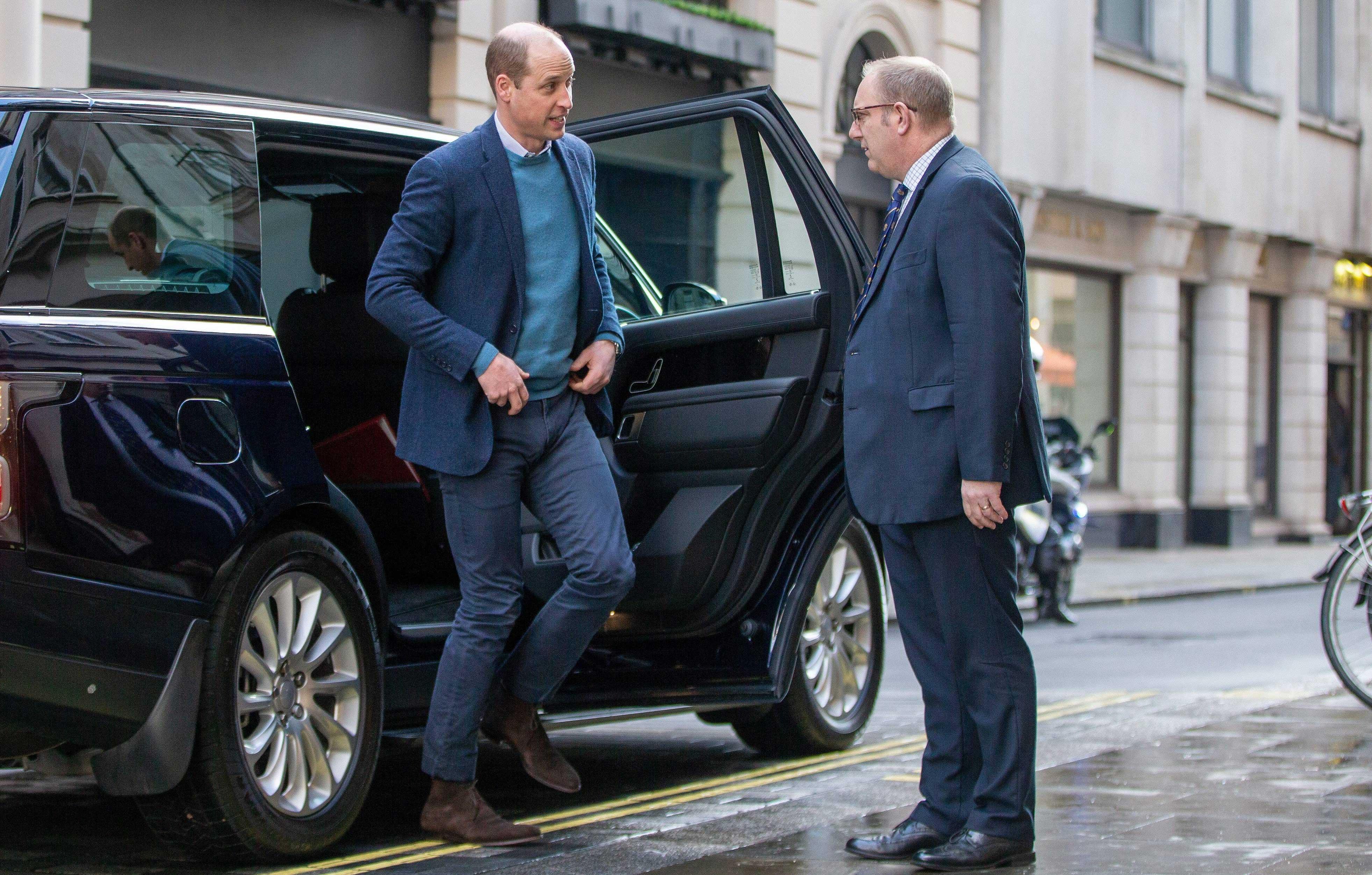 prince william arrives at bafta