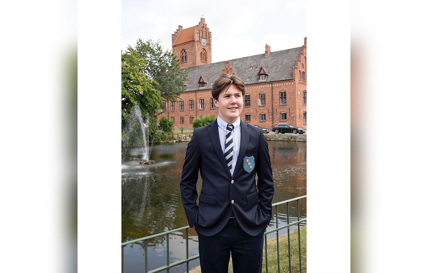 princess mary prince frederick pose son prince christian before boarding school tro