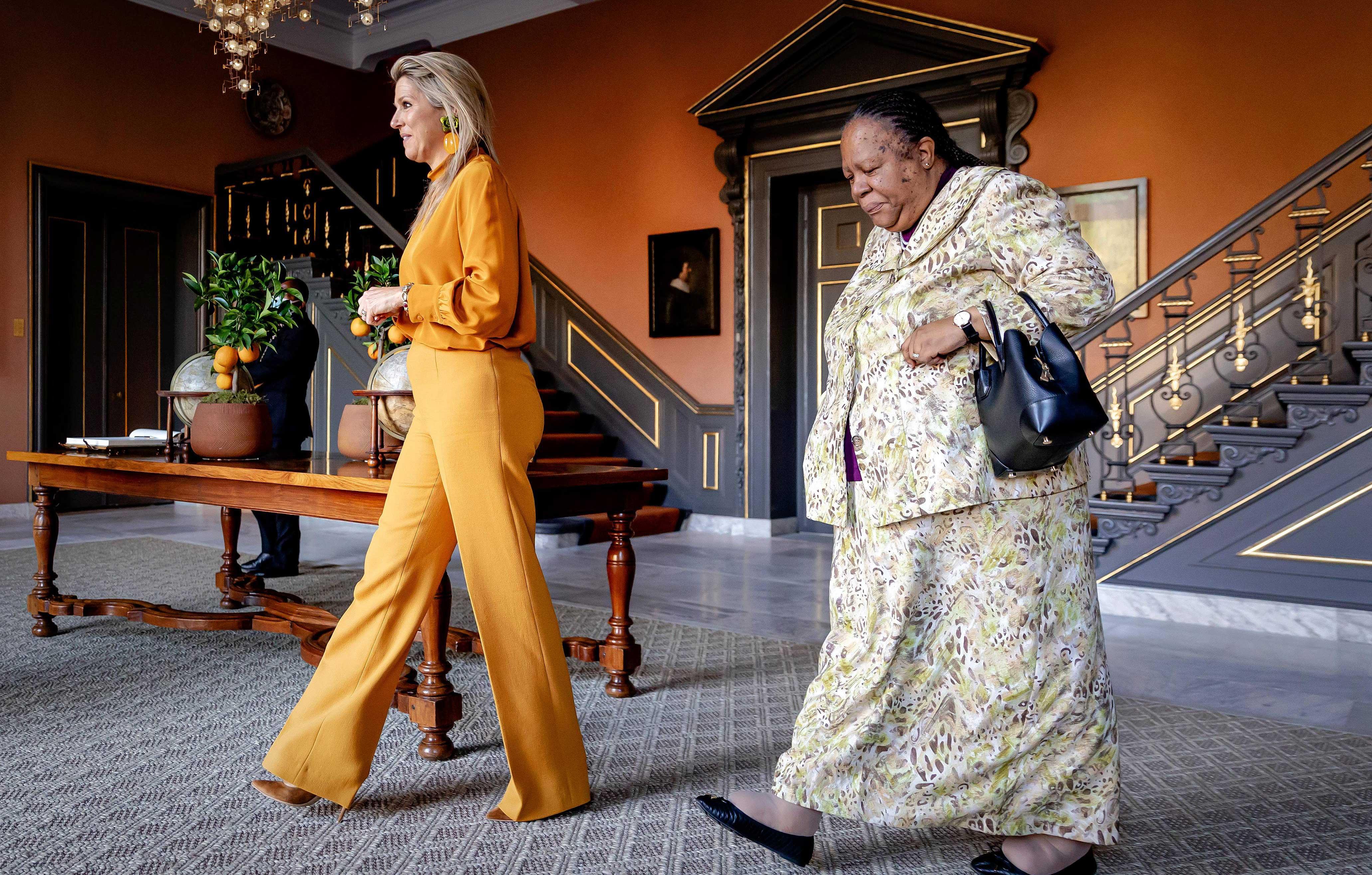 queen maxima meeting with minister naledi pandor