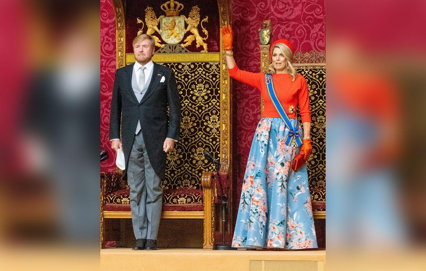 king willem queen maxima of netherlands during prinsjesdag celebration