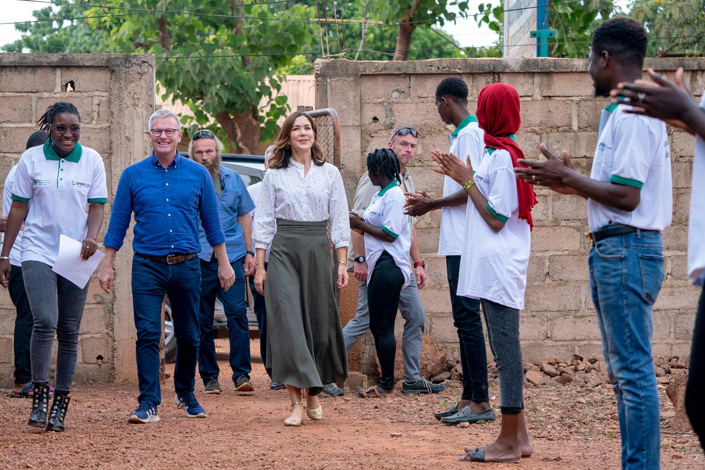 crown princess mary visits burkina faso