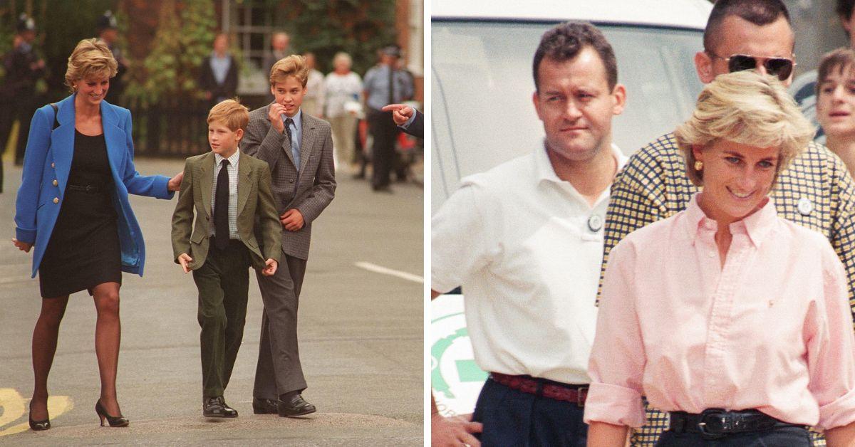 princess diana prince harry prince william and paul burrell