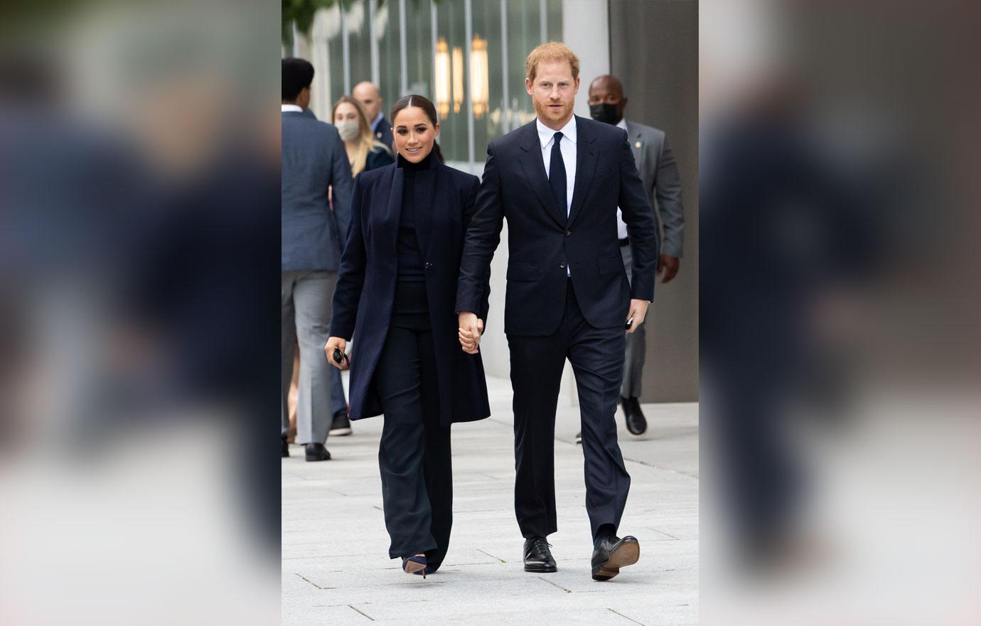 prince harry and meghan visit trade center and   museum