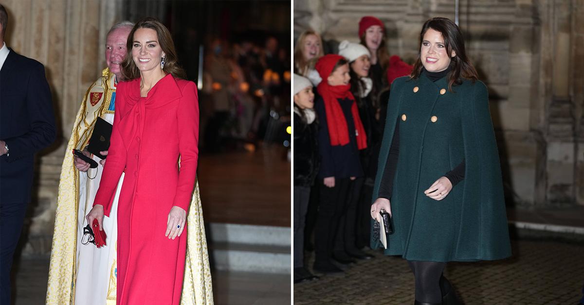 Kate Middleton Wears Red Dress To Host Christmas Carol Event Photos