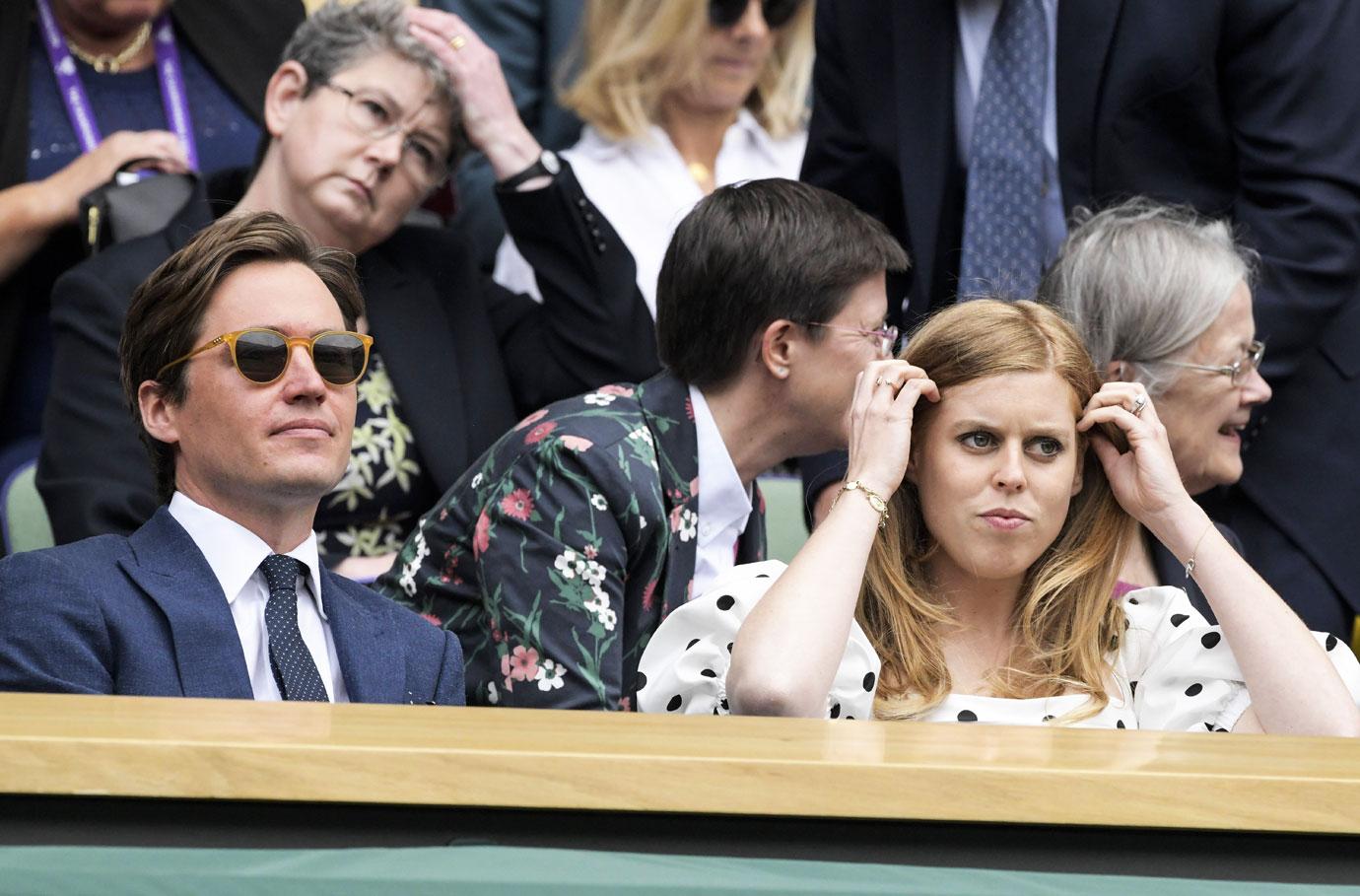 pregnant wimbeldon princess beatrice and husband edoardo