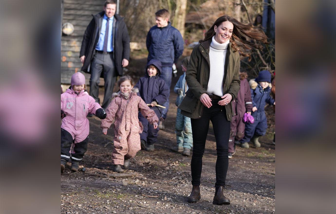 kate middleton visit to forest kindergarten