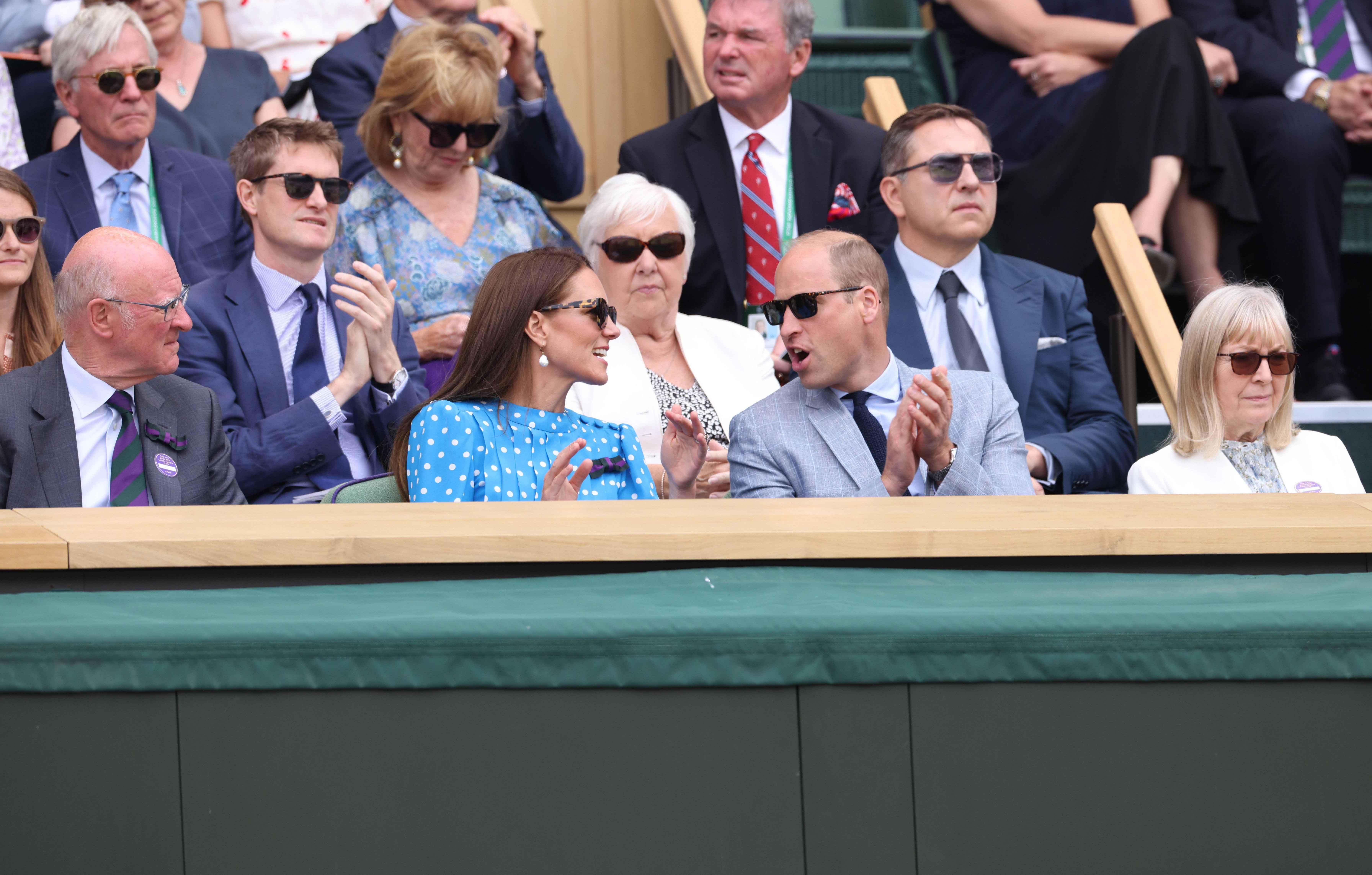 the duke and duchess of cambridge attend wimbledon