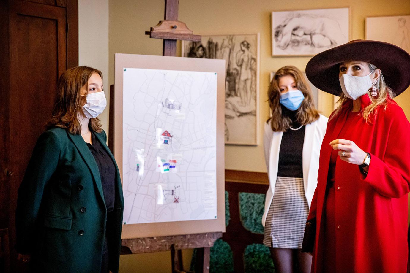 queen maxima at the opening of the pieter teylers huis