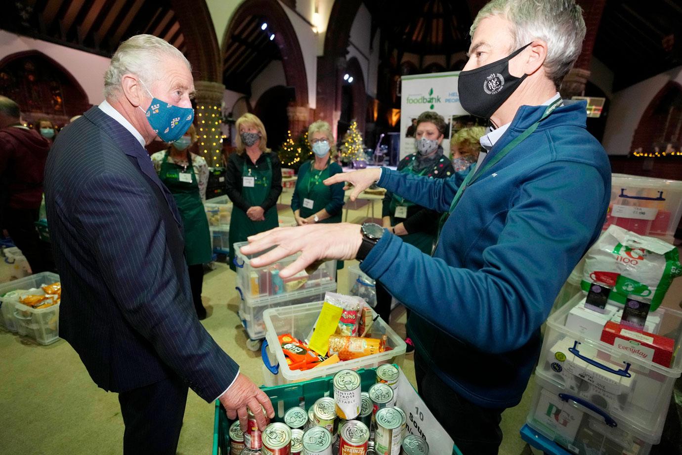 prince charles and duchess camilla visit wandsworth foodbank