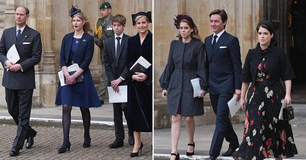 Kate Middleton Attends Prince Phillip's Memorial Service With Family