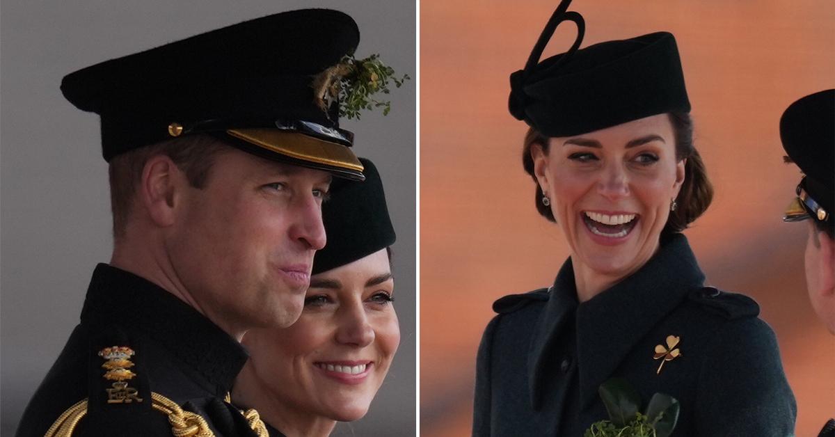 william and kate attend the st patricks day parade pp