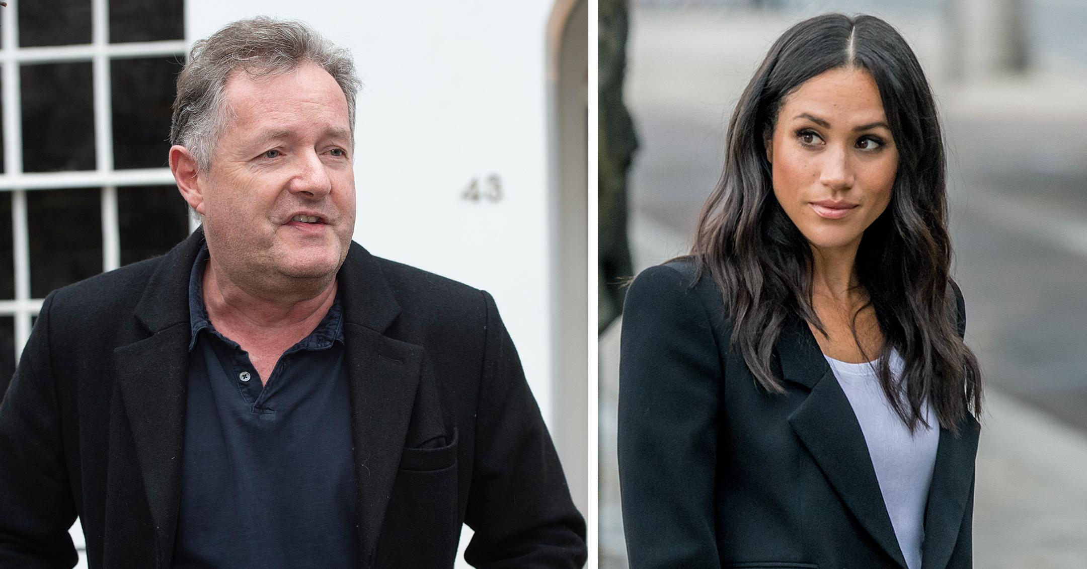 piers morgan sons targeted threats violence meghan markle comments