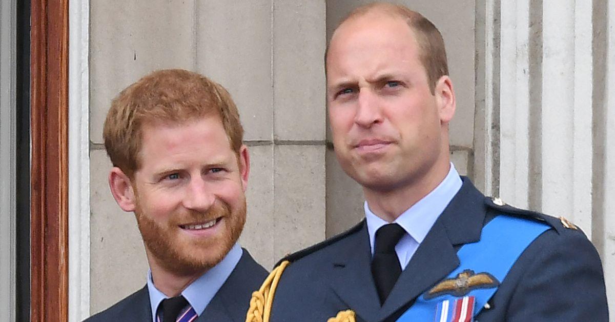 prince harry and prince william smirking