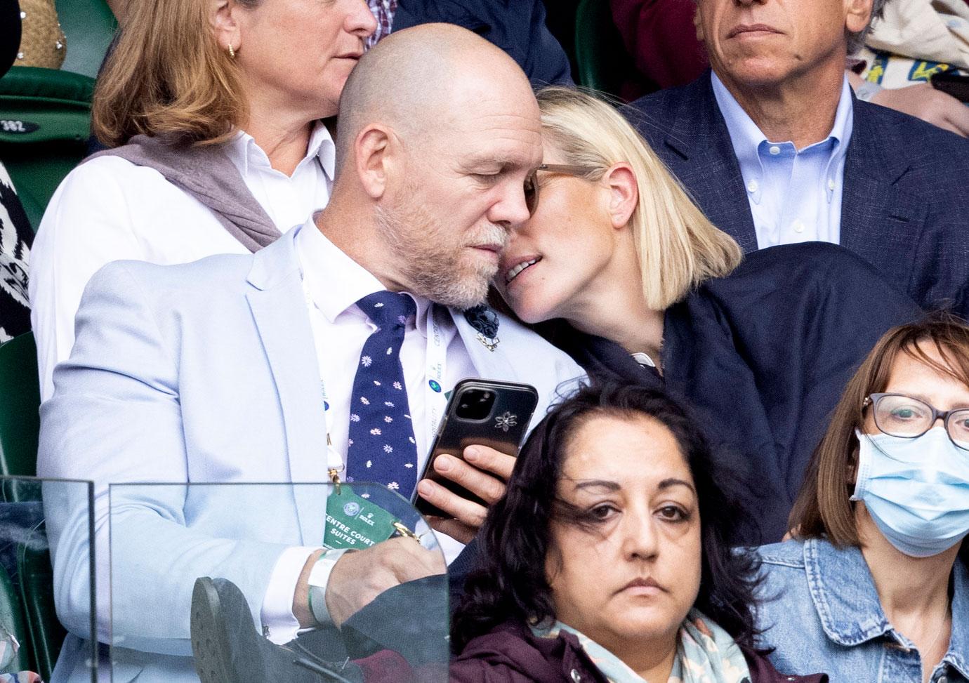 zara phillips mike tindall at wimbeldon