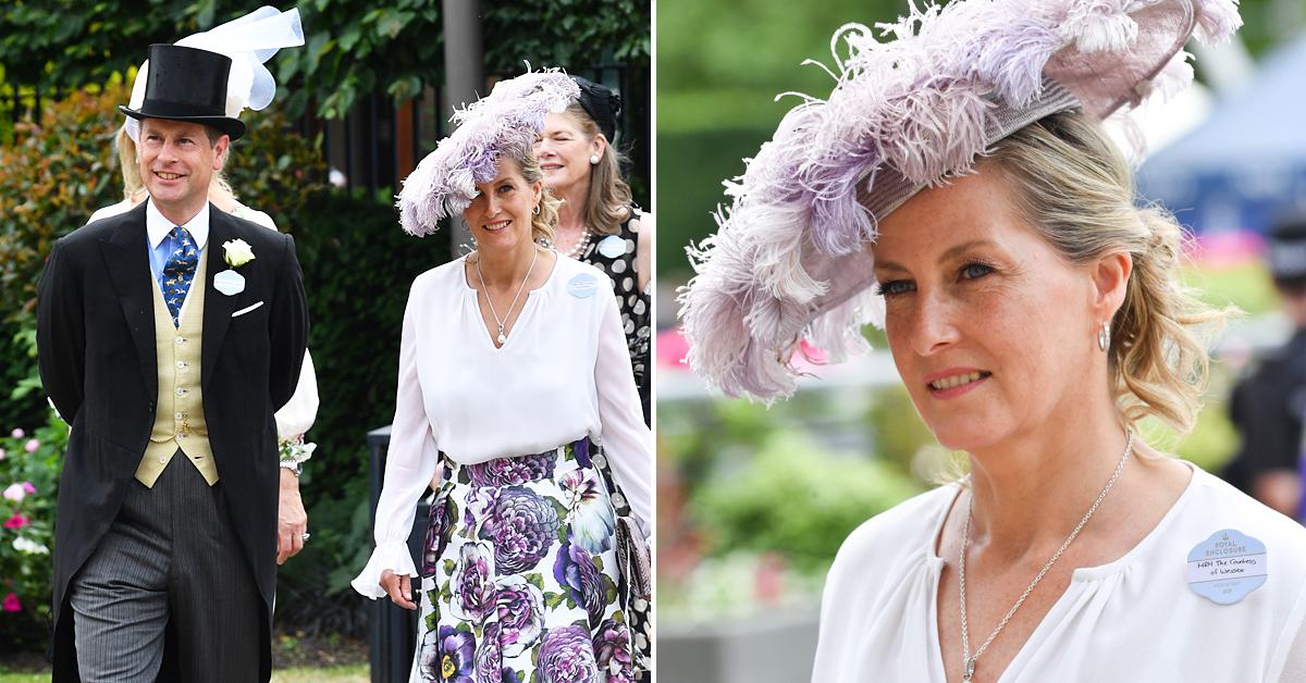 the earl and countess of wessex royal ascot second day arrivals