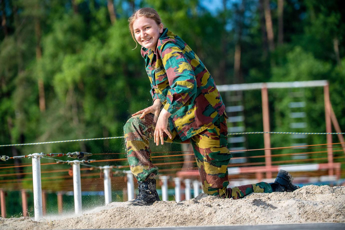 princess elisabeth of belgium in tactical training