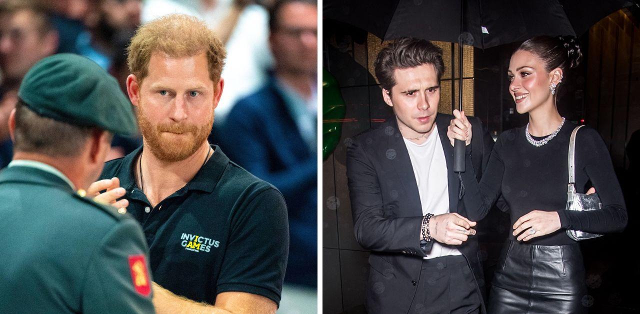 prince harry ignores brooklyn beckham amid feud