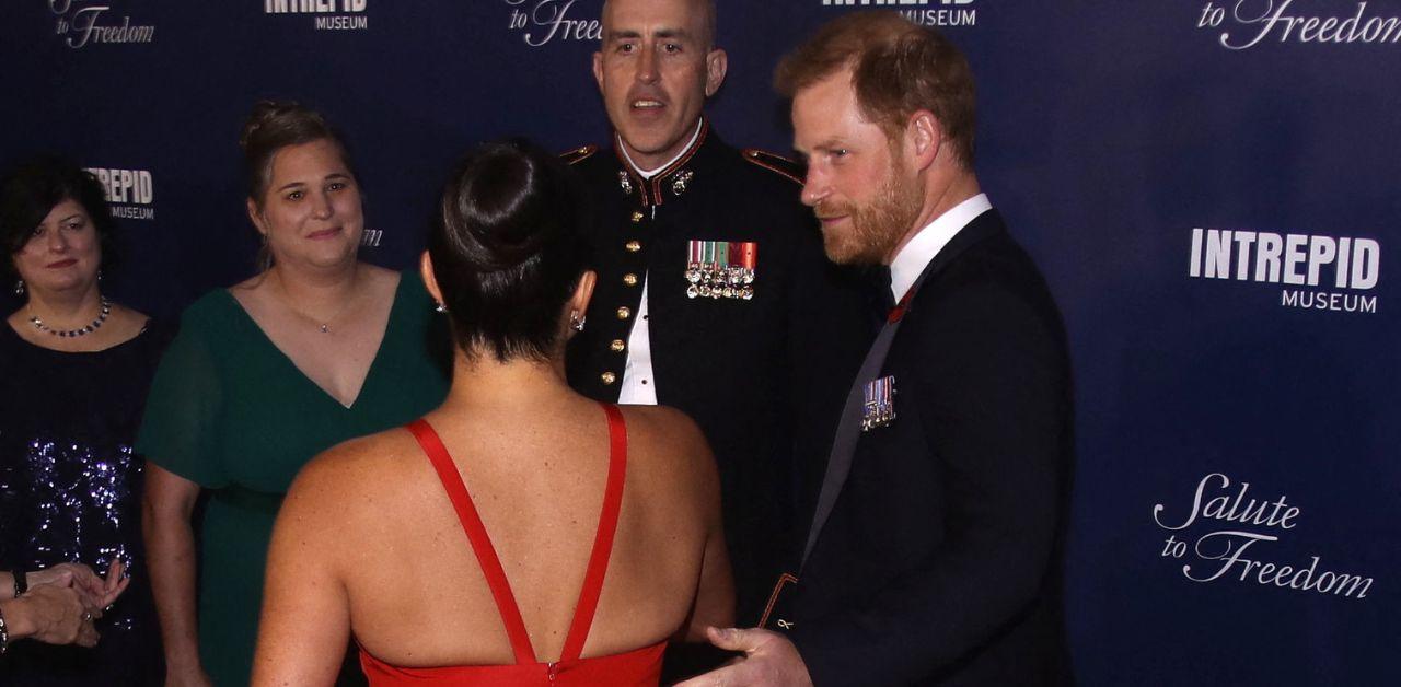 prince harry leans meghan markle support