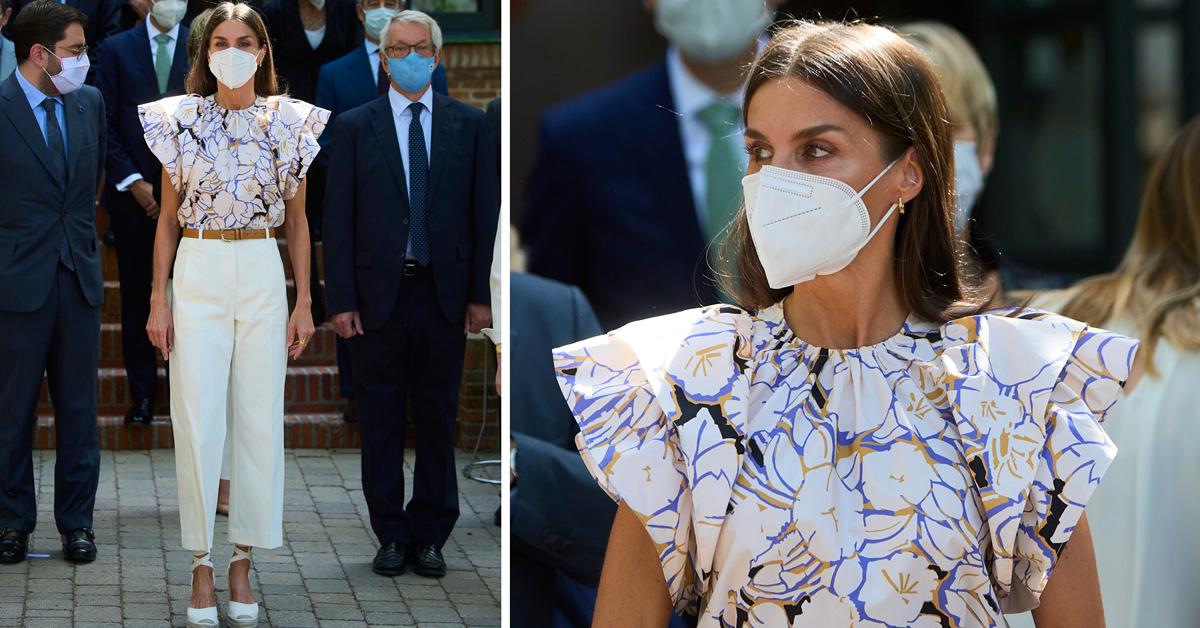 queen letizia of spain attends a meeting in madrid