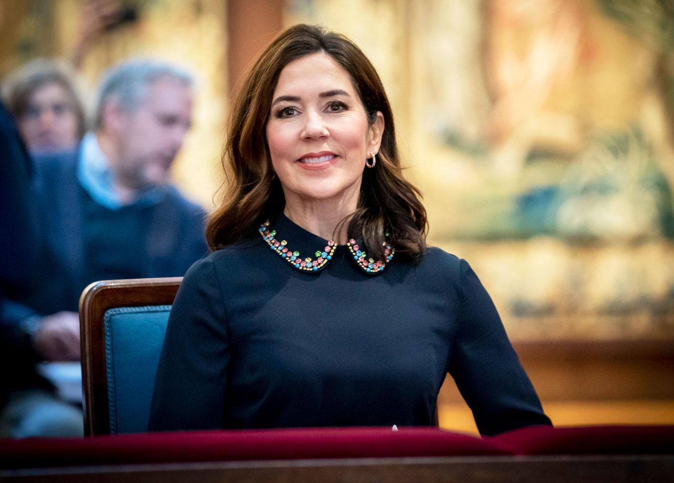 crown princess mary attends the annual university celebration