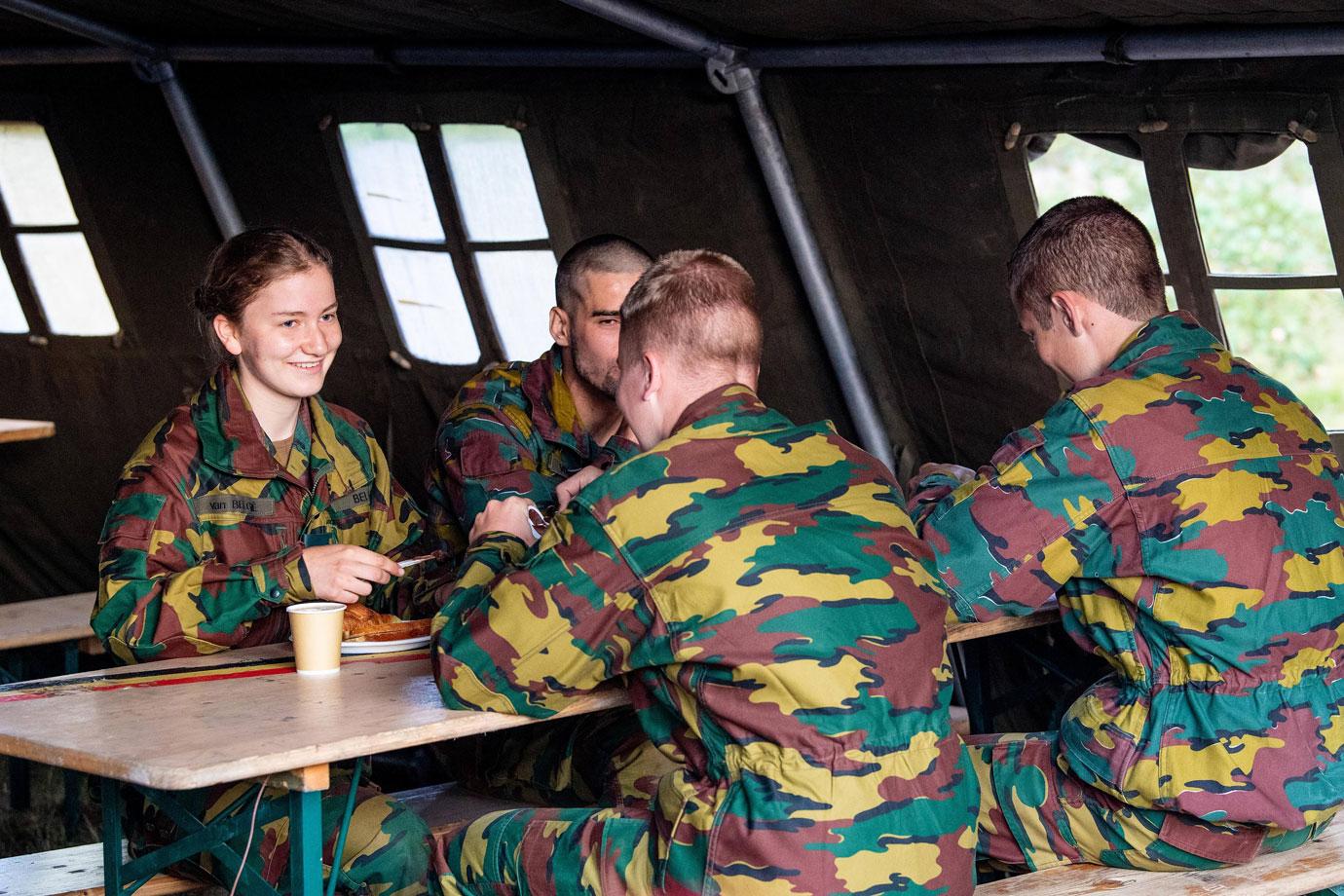 princess elisabeth of belgium in tactical training