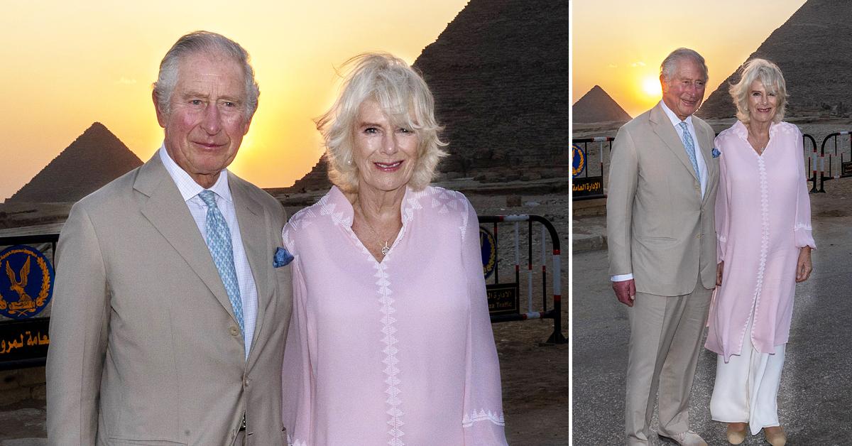 prince charles and camilla visited the great pyramids of giza and the great sphinx of giza