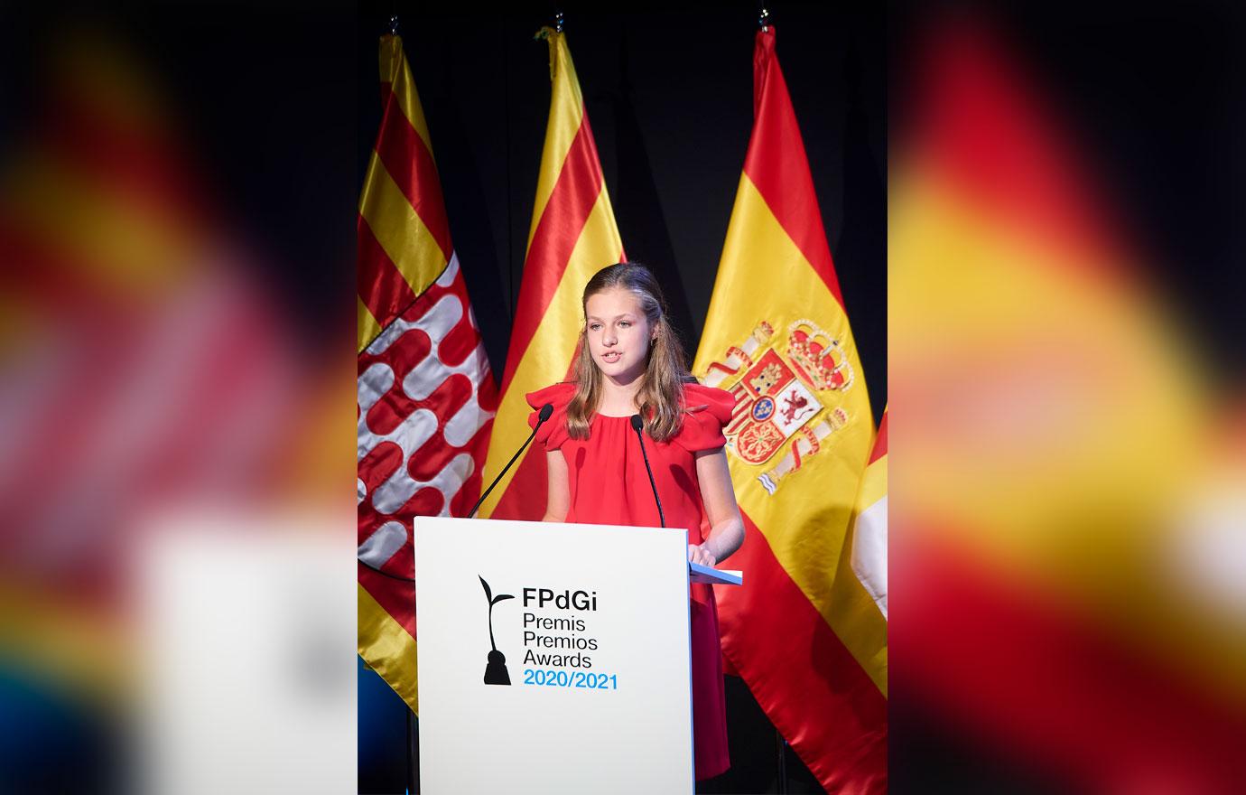 spanish royals attends princess of girona awards award ceremony