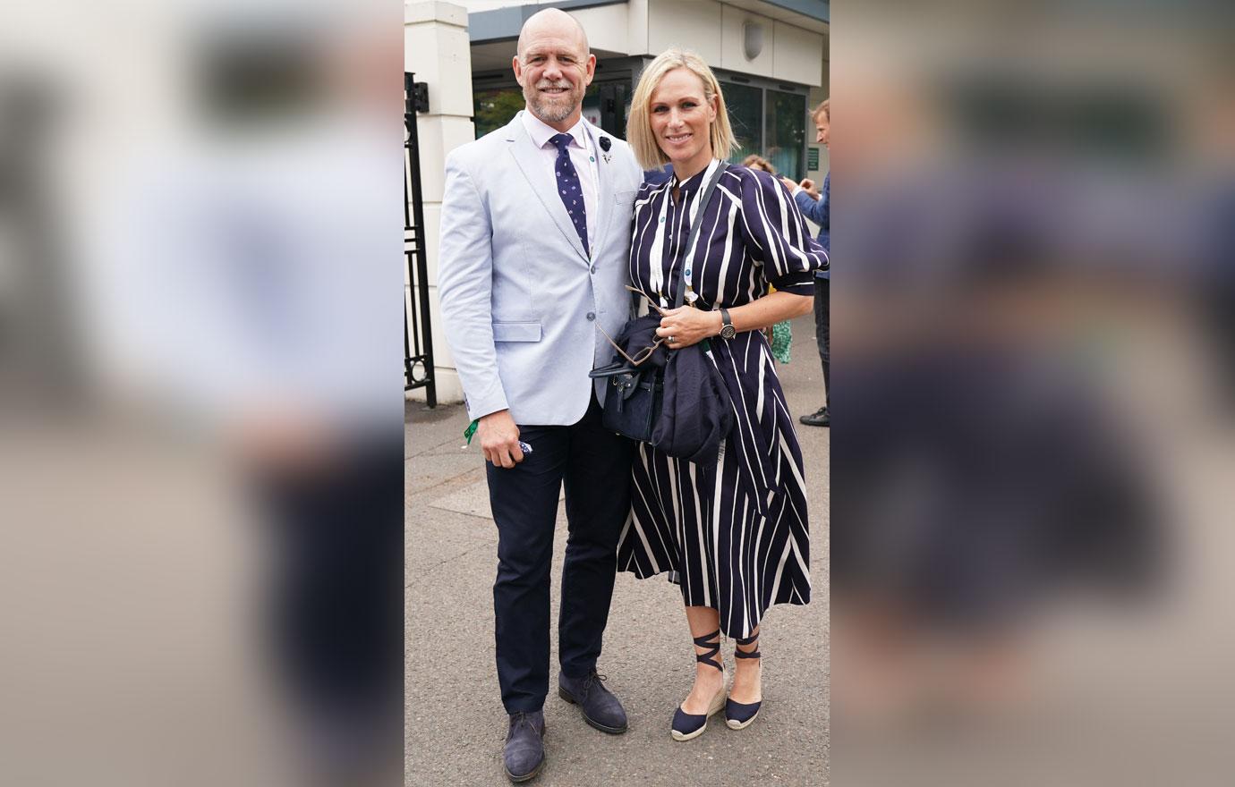 zara phillips mike tindall at wimbeldon