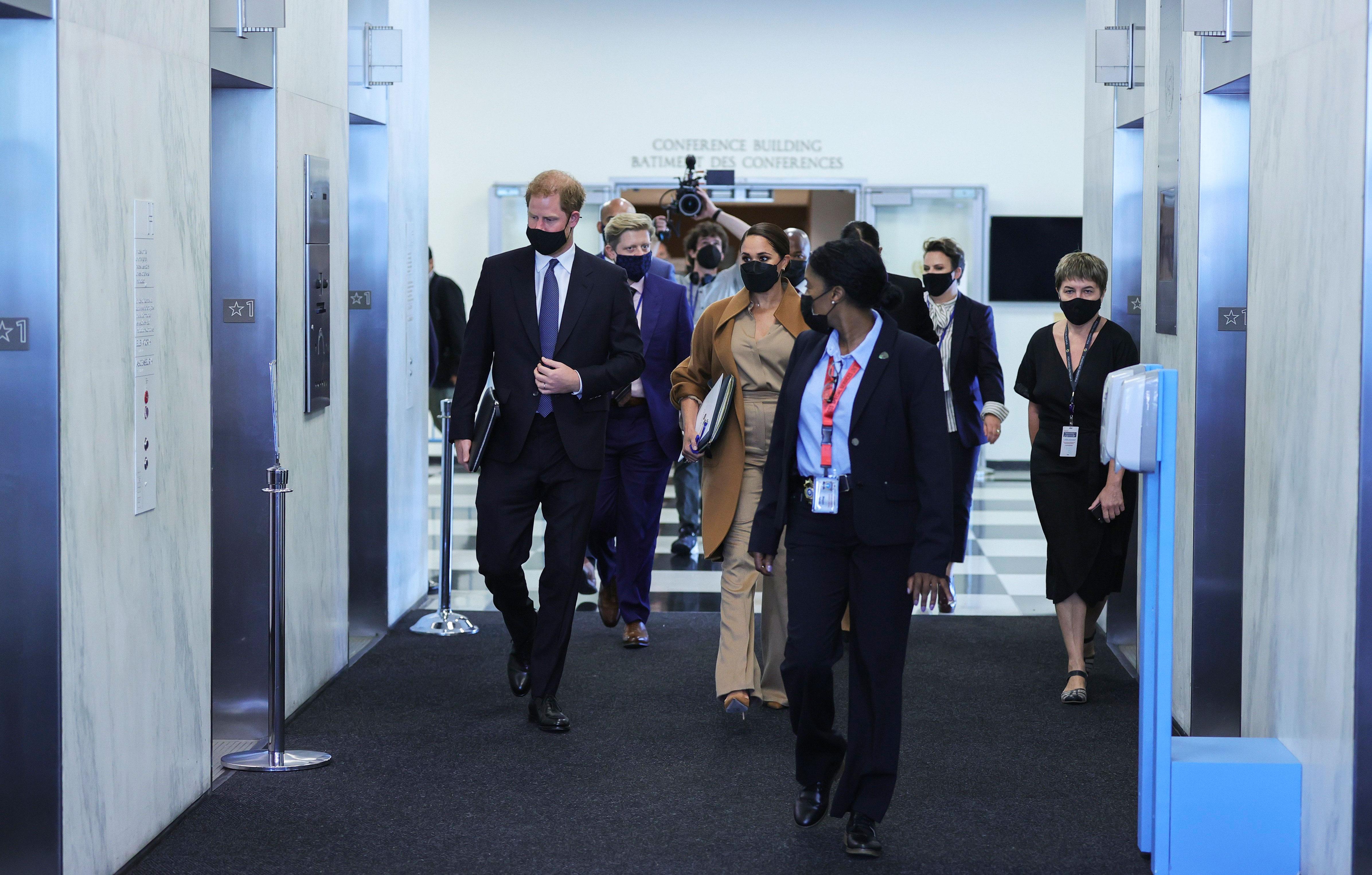 prince harry and meghan markle at the un