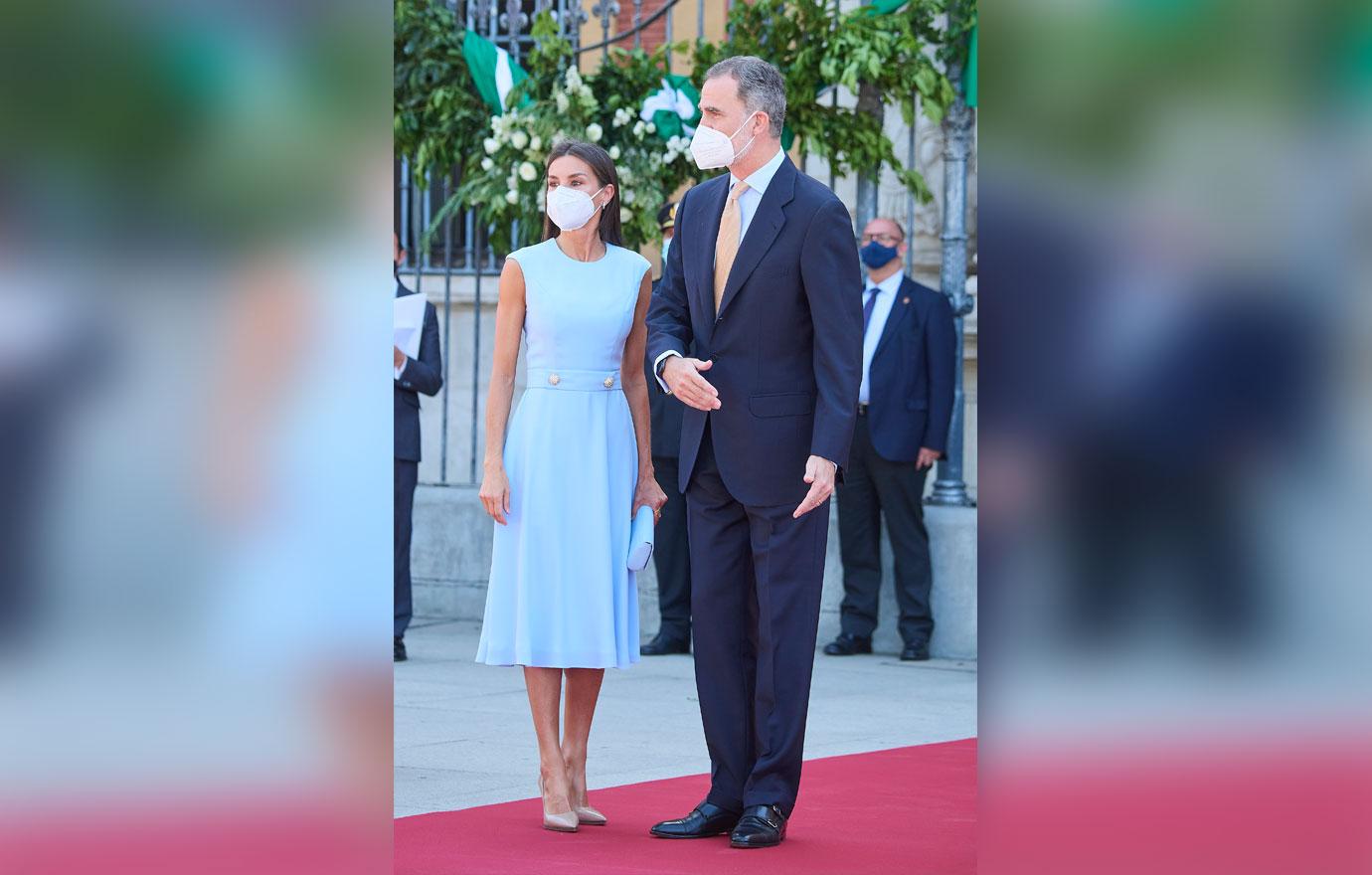 king felipe and queen letizia of spain in sevilla spain