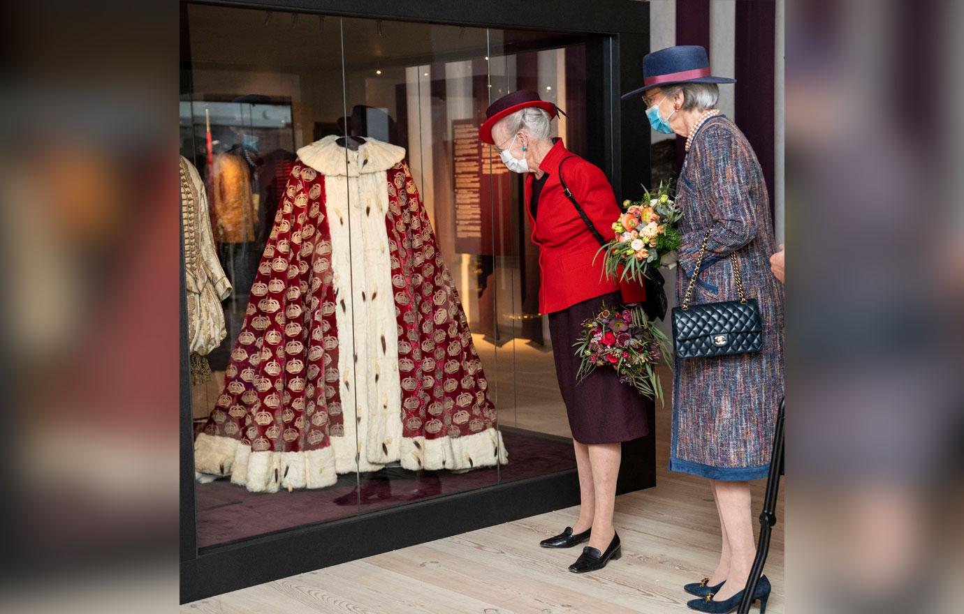 queen margrethe of denmark and princess benedikte of denmark are present at the opening of the exhibition