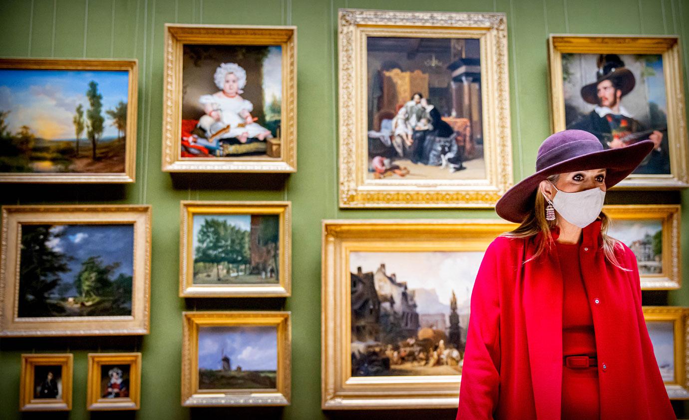 queen maxima at the opening of the pieter teylers huis