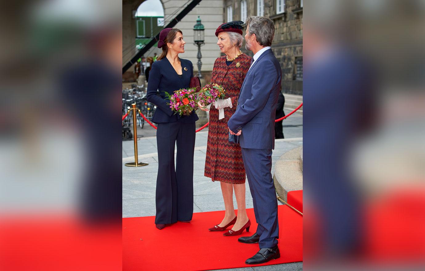 danish royals attend the opening of the danish parliament