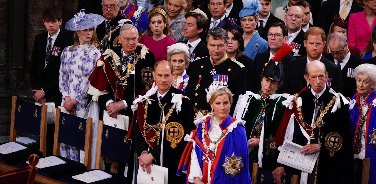 prince harry seating arrangement coronation