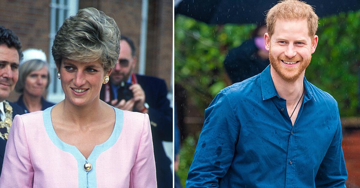 prince harry arranged flowers laid princess diana grave mothers day