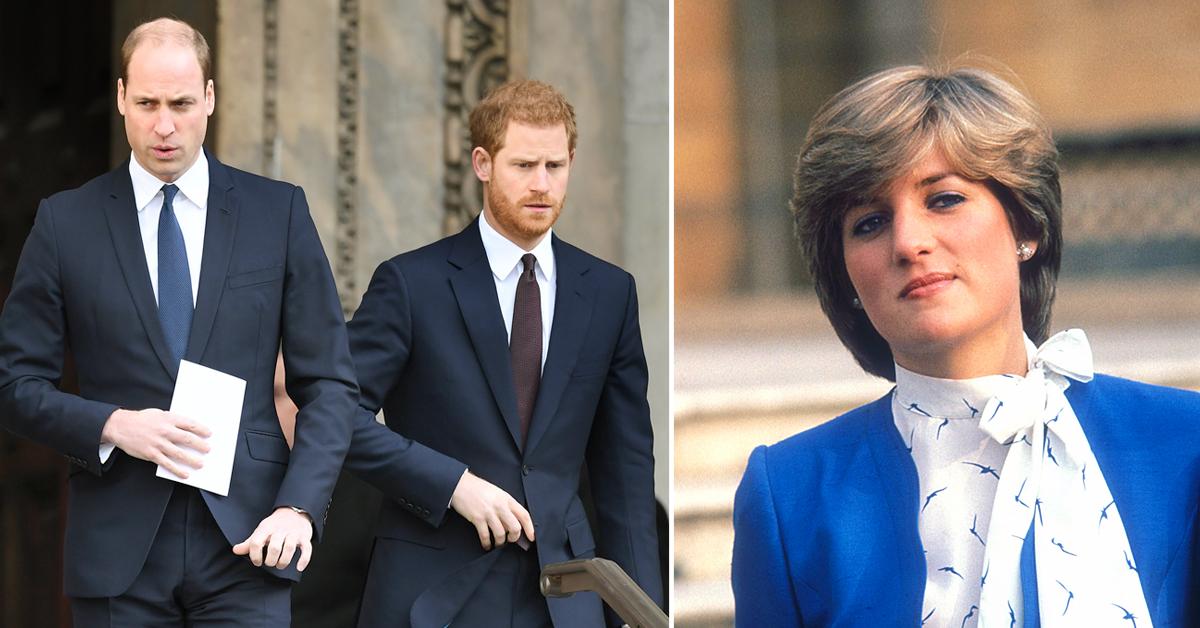 princess diana engagement ring drove prince harry prince william apart