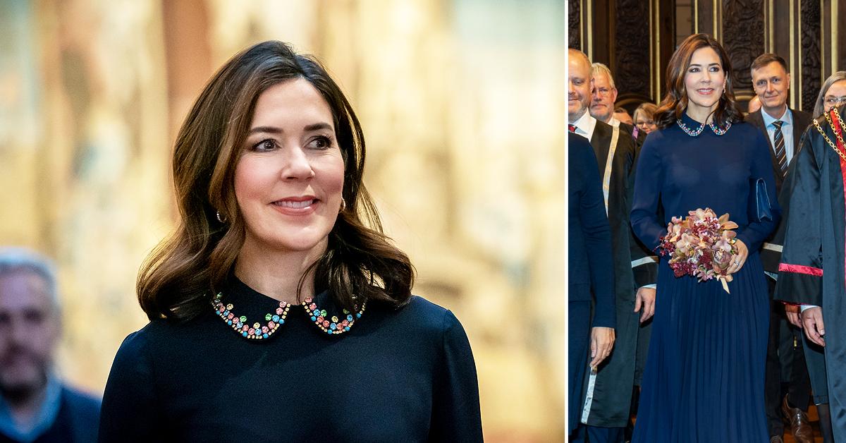 crown princess mary attends the annual university celebration