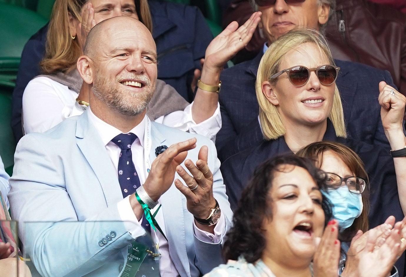 zara phillips mike tindall at wimbeldon