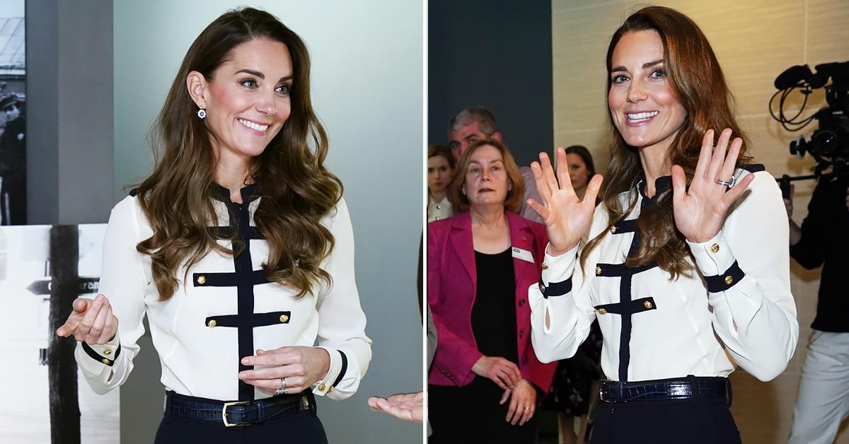 duchess kate visits imperial war museum iwm london tro