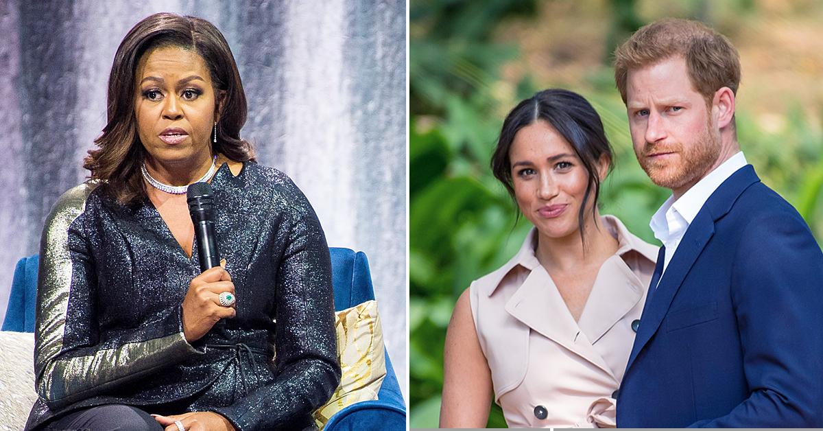 michelle obama reacts prince harry meghan markle bombshell interview