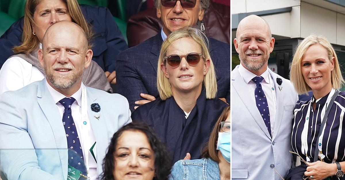 zara phillips mike tindall at wimbeldon