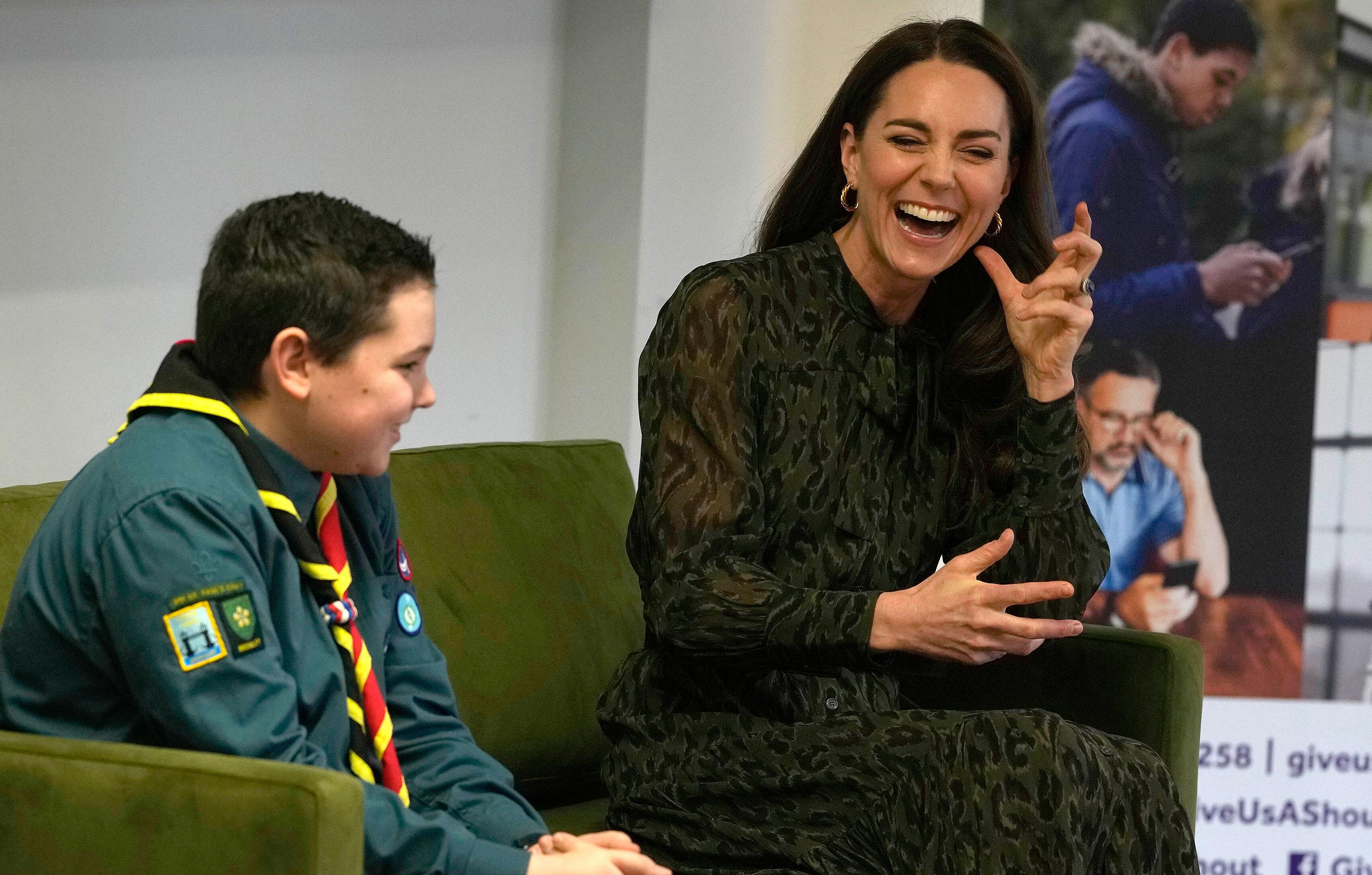 the duchess of cambridge visits shout