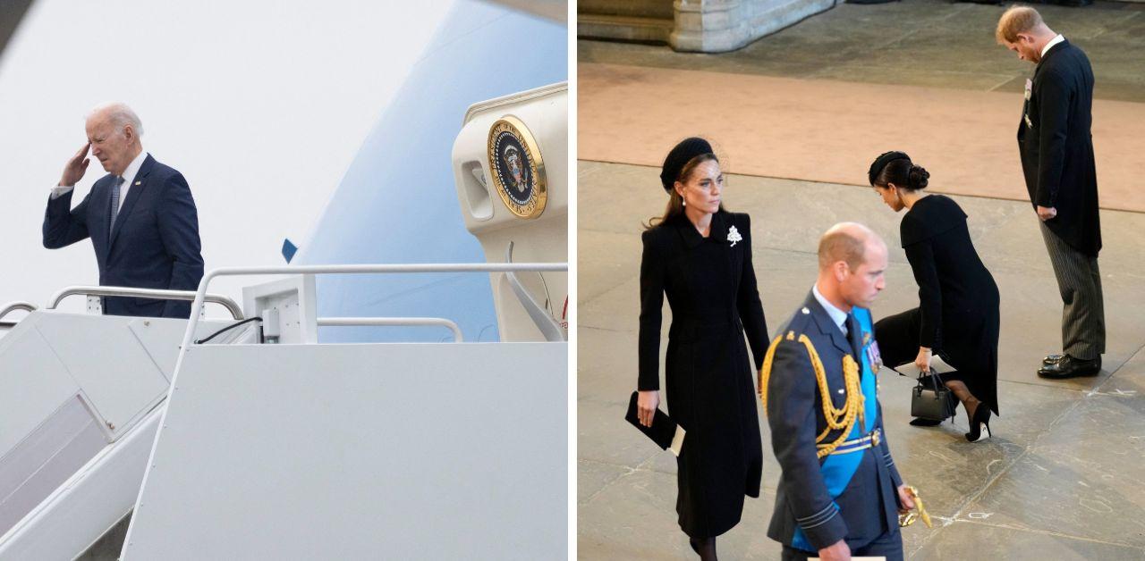 meghan markle prince harry denied air force one queen elizabeth funeral