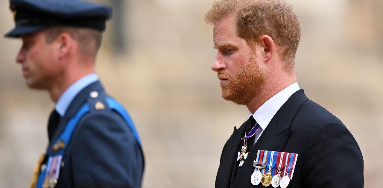 prince harry seated ten rows behind family coronation
