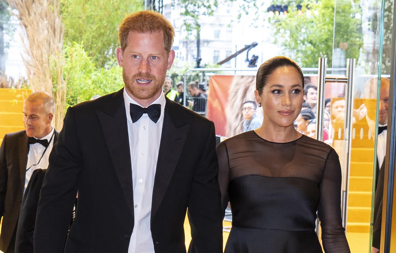 prince harry naacp awards meghan markle body language