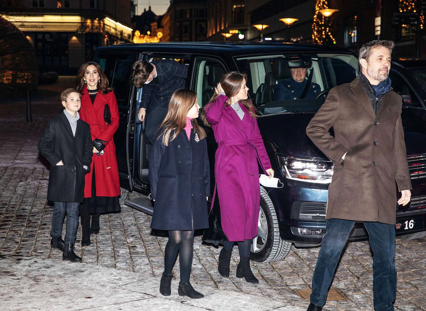 the danish royal family attend christmas eve and christmas day church