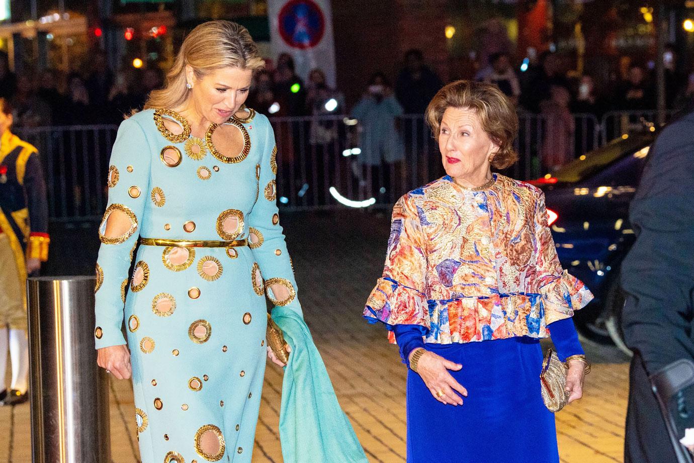 queen maxima dutch royals state visit counter performance at munchmuseum in oslo