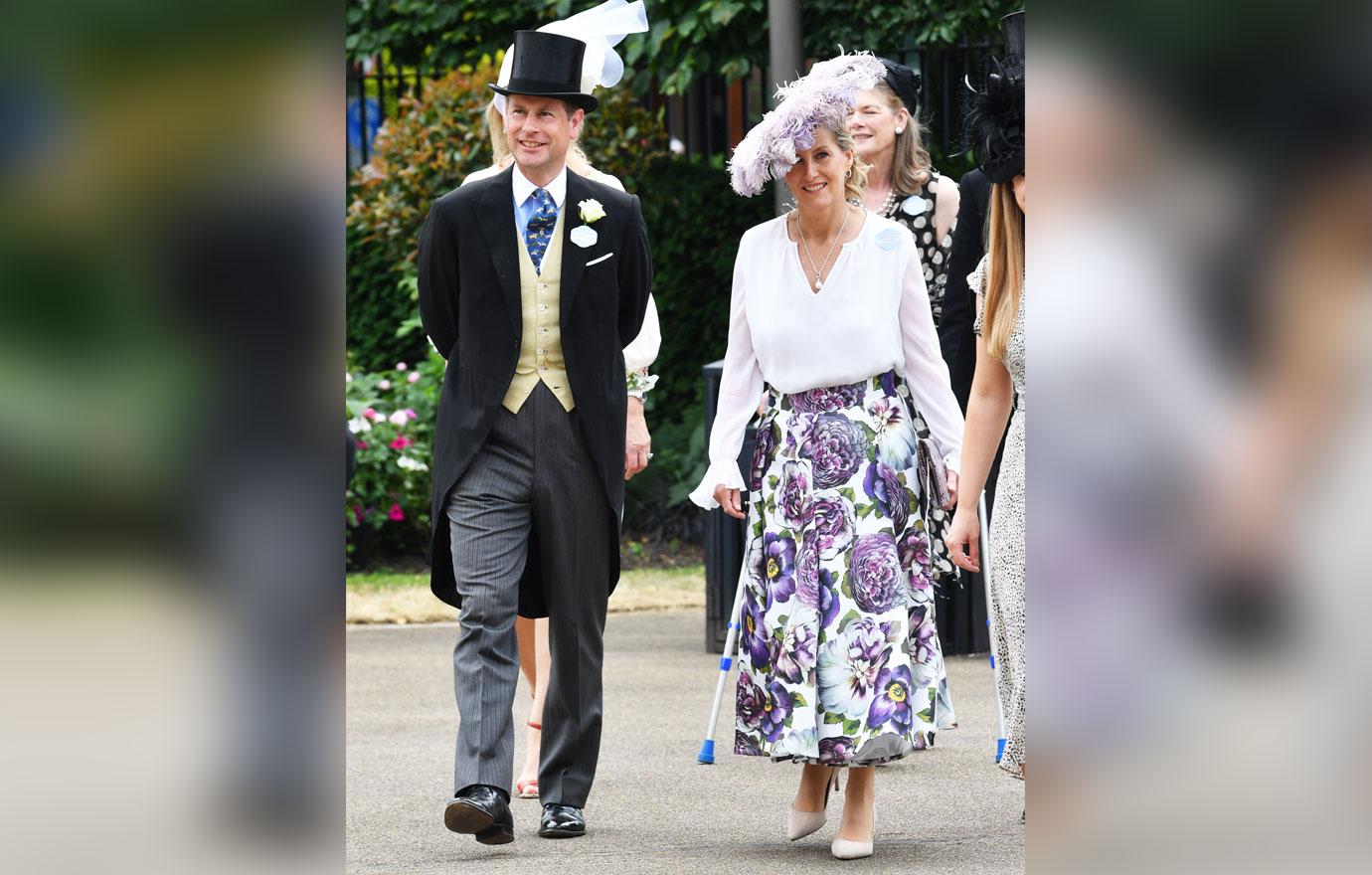 the earl and countess of wessex royal ascot second day arrivals