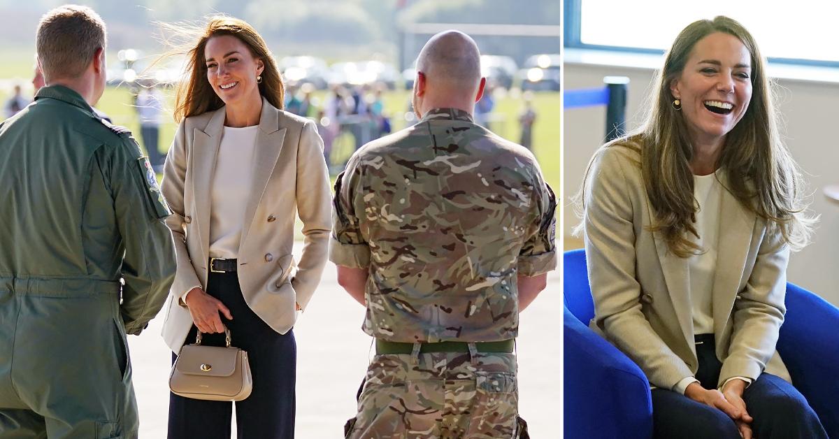 duchess kate raf brize norton tro